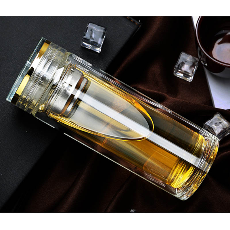 玻璃杯定制印字禮品玻璃水杯雙層玻璃杯刻字廣告杯定做促銷(xiāo)杯茶杯